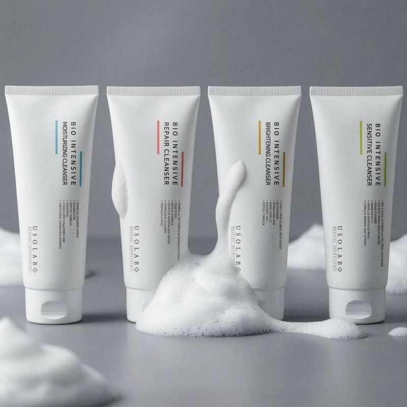 Освітлюючий та омолоджуючий гель для вмивання USOLAB Bio Intensive Brightening Cleanser, 120 мл