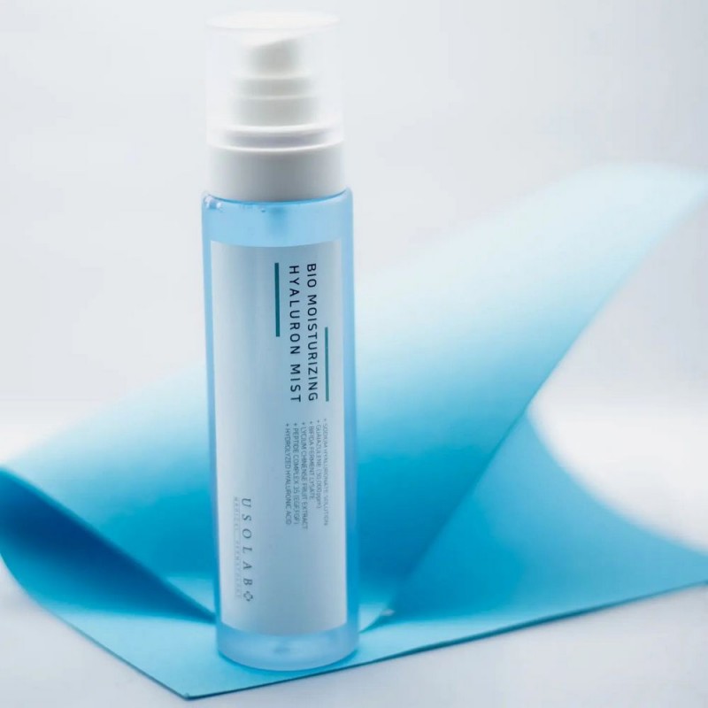 Зволожуючий, заспокійливий та омолоджуючий тонер-спрей USOLAB Bio Moisturizing Hyaluron Mist, 150 мл