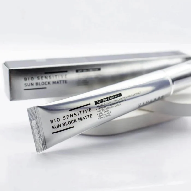 Омолоджуючий сонцезахисний крем Usolab Bio Sensitive Sun Block Matte SPF 50+/PA++++