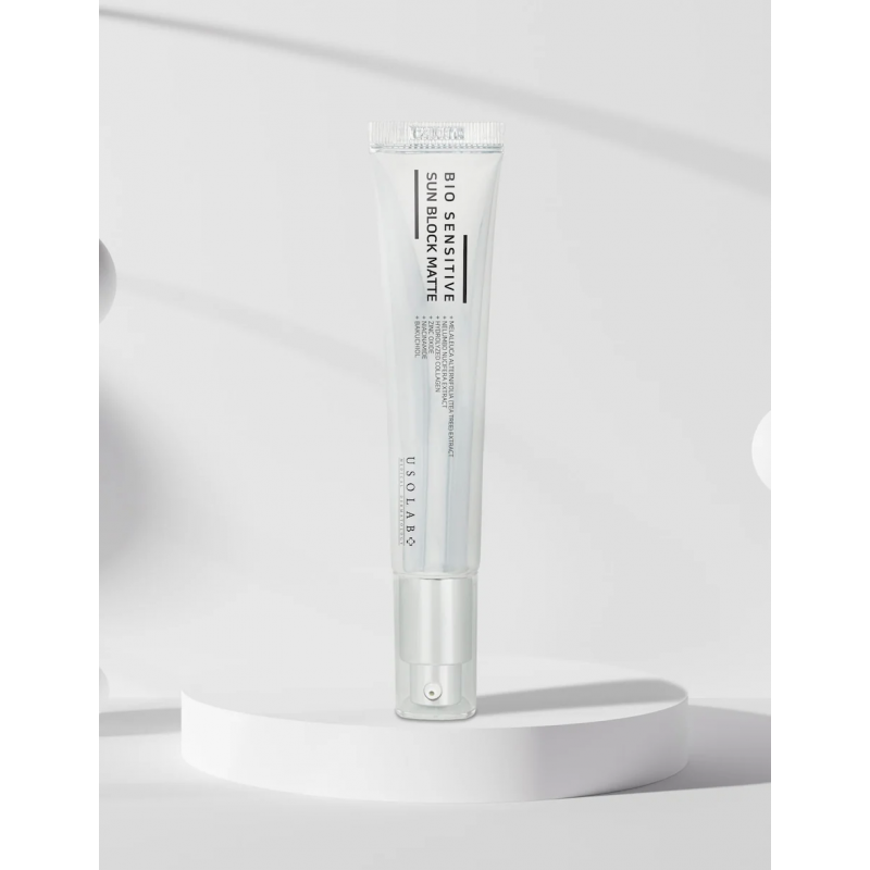 Омолоджуючий сонцезахисний крем Usolab Bio Sensitive Sun Block Matte SPF 50+/PA++++