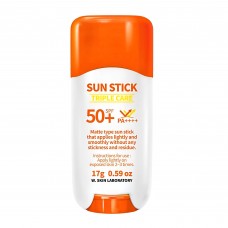 Прозорий сонцезахисний CПФ стік W.SKIN LABORATORY Triple Care SPF50+ PA++++