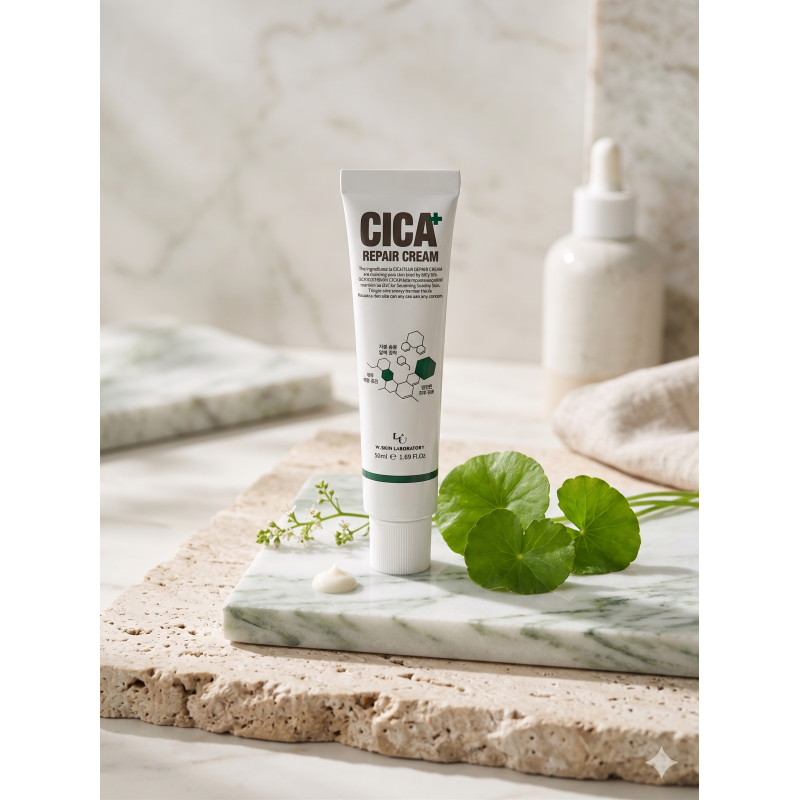 Крем для чутливої шкіри з центелою W.SKIN LABORATORY Cica Plus Repair Cream, 50 мл