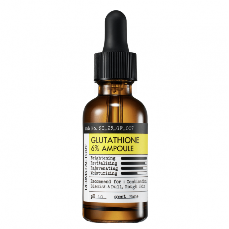 Сыворотка с глутатионом и альфа-липоевой кислотой Derma Factory Glutathione 6% Ampoule