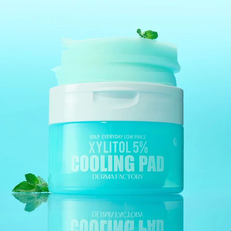 Охолоджуючі тонер-педи Derma Factory Xylitol 5% Cooling Pad Охолоджуючі тонер-педи Derma Factory Xylitol 5% Cooling Pad