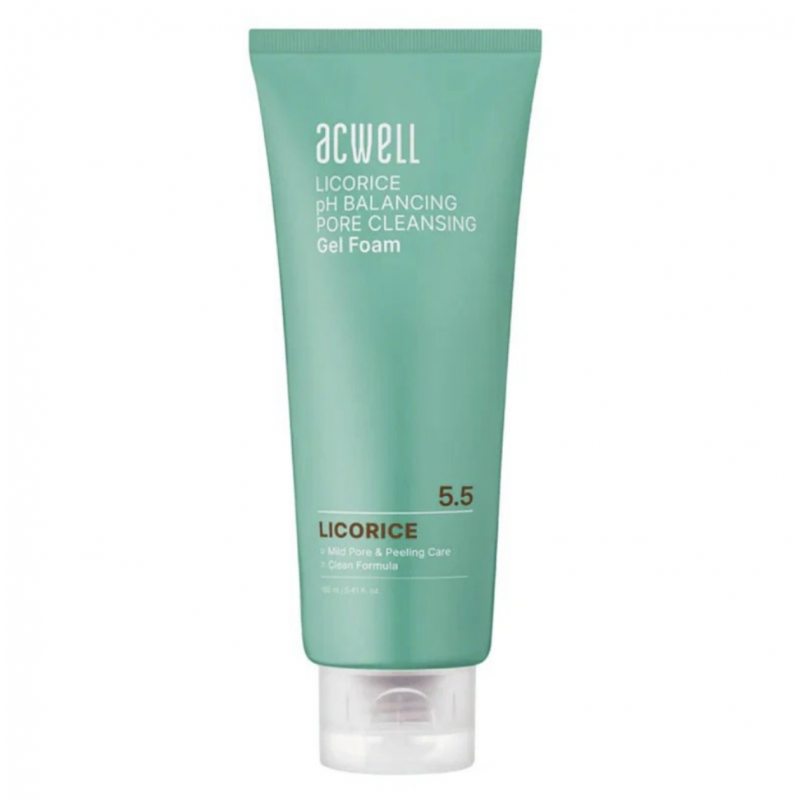 Гель-пінка для вмивання ACWELL Licorice pH Balancing Pore Cleansing Gel Foam