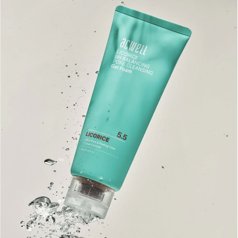 Гель-пінка для вмивання ACWELL Licorice pH Balancing Pore Cleansing Gel Foam