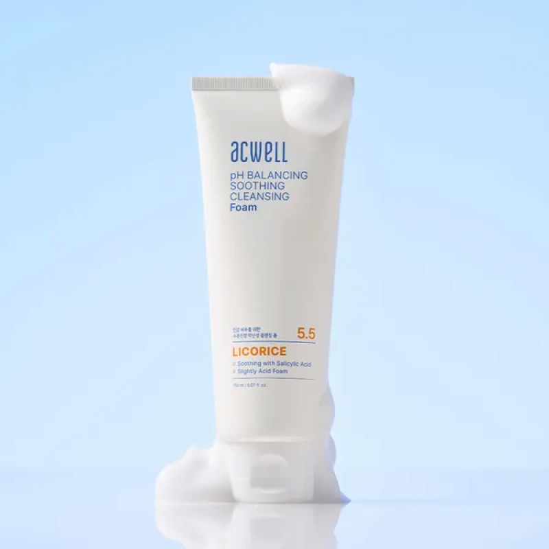 Заспокійлива гель-пінка ACWELL pH Balancing Soothing Cleansing Foam