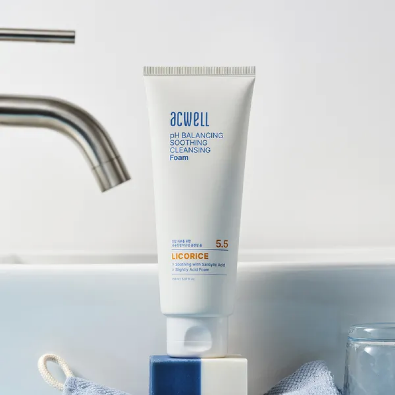Заспокійлива гель-пінка ACWELL pH Balancing Soothing Cleansing Foam