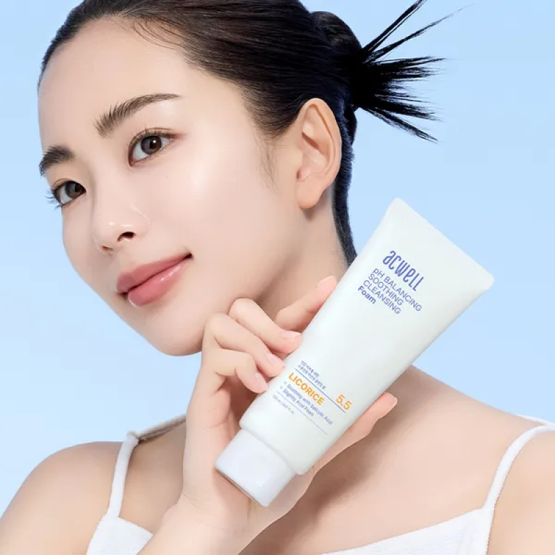 Заспокійлива гель-пінка ACWELL pH Balancing Soothing Cleansing Foam
