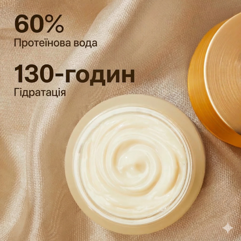 60% протеїнова вода, 130 годин гідратація