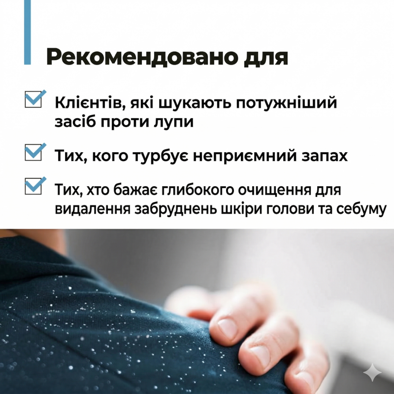 Інтенсивний шампунь проти лупи AMOS Professional Pure Smart Shampoo Deep Action