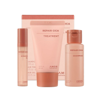 Набір мініатюр для пошкодженого волосся AMOS Professional Repair Cica Trial Kit