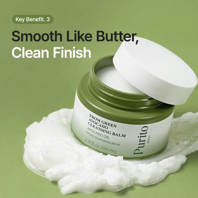 Очищуючий бальзам з авокадо для зняття макіяжу Purito SEOUL From Green Avocado Cleansing Balm, 100 мл