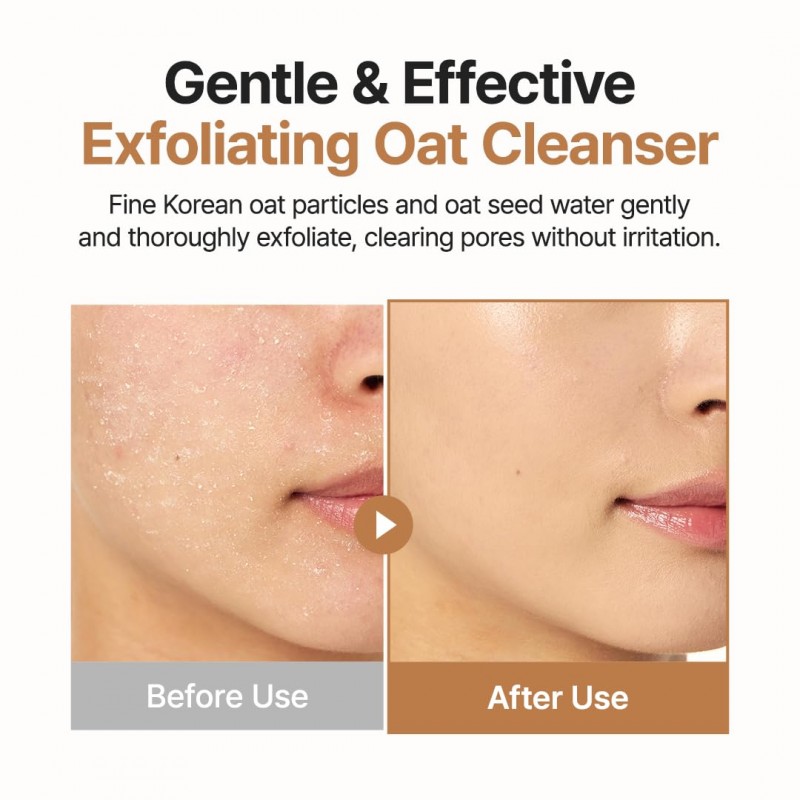 Маска-пінка для ніжного вмивання з частинками вівса Purito Seoul Oat In Gentle Exfoliating Face Cleanser, 150 мл