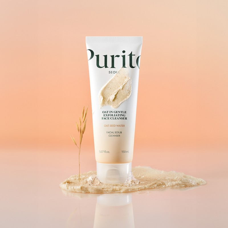 Маска-пінка для ніжного вмивання з частинками вівса Purito Seoul Oat In Gentle Exfoliating Face Cleanser, 150 мл