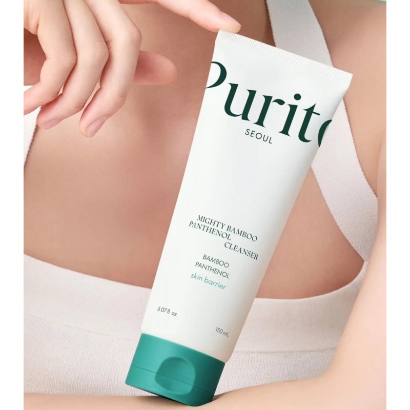 Гель для умывания с экстрактом бамбука и пантенолом Purito Seoul Mighty Bamboo Panthenol Cleanser, 150 мл
