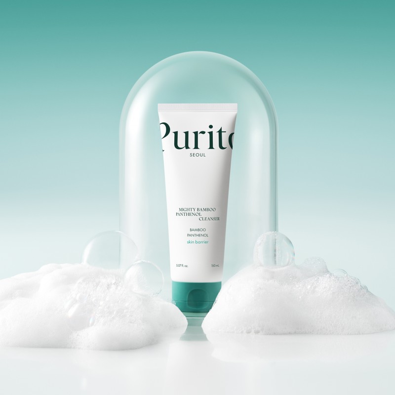 Гель для умывания с экстрактом бамбука и пантенолом Purito Seoul Mighty Bamboo Panthenol Cleanser, 150 мл