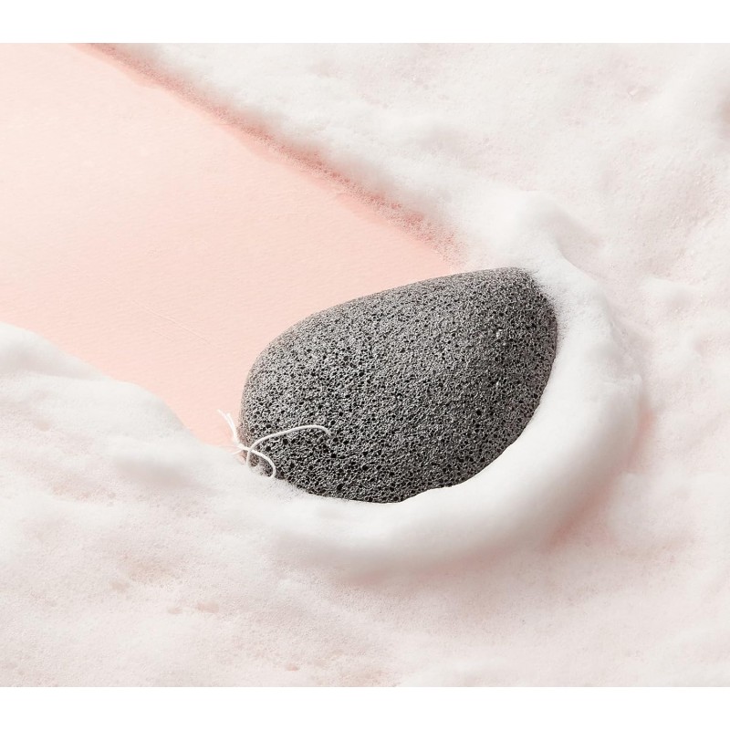 Спонж конняку з вулканічним попелом Чеджу Purito SEOUL JEJU Volcanic Scoria Konjac Sponge