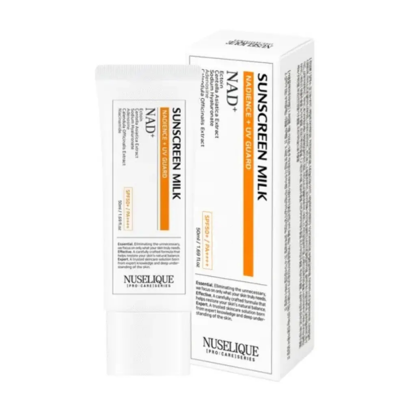 Интенсивно омолаживающее солнцезащитное молочко NUSELIQUE EZEN Sunscreen Milk, 50 мл