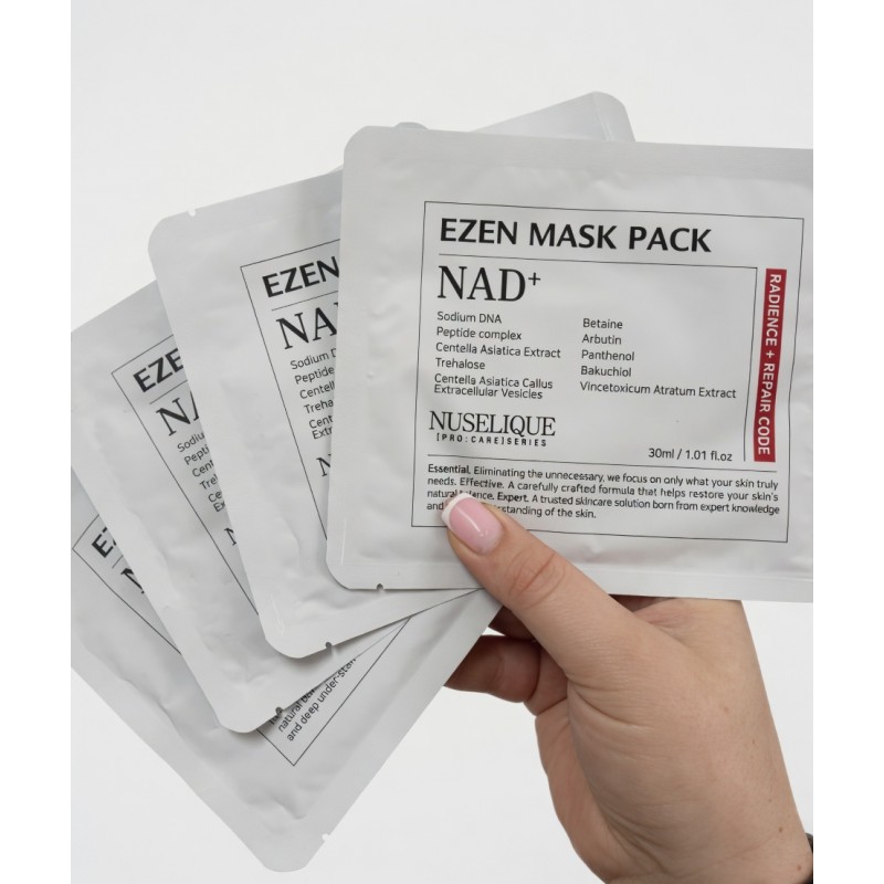 Інтенсивно омолоджуюча маска NUSELIQUE EZEN Mask Pack NAD +, 1 шт