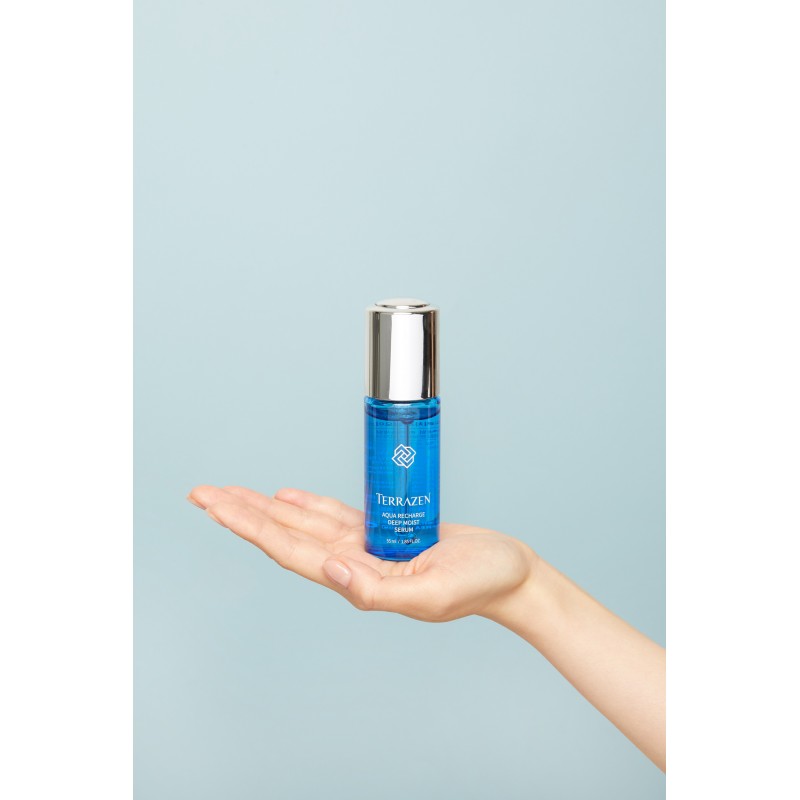 TERRAZEN Aqua Recharge Deep Moist Serum глибоко зволожуюча сироватка з гіалуроновим комплексом, 55 мл