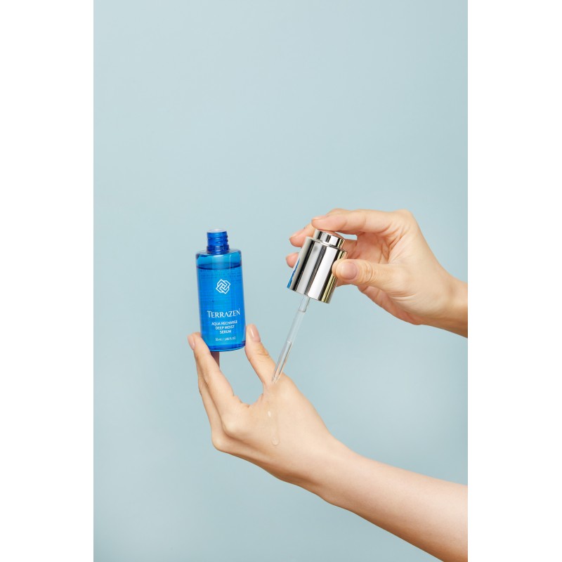 TERRAZEN Aqua Recharge Deep Moist Serum глибоко зволожуюча сироватка з гіалуроновим комплексом, 55 мл