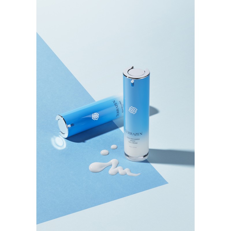 TERRAZEN Aqua Recharge Moist Gel Cream інтенсивно зволожуючий крем-гель з гіалуроновим комплексом, 60 г