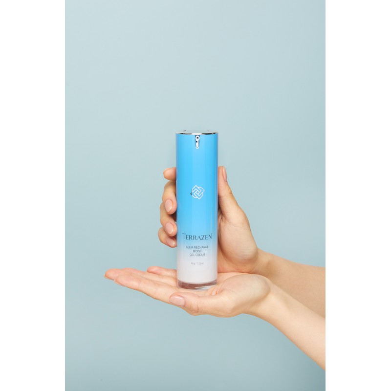 TERRAZEN Aqua Recharge Moist Gel Cream інтенсивно зволожуючий крем-гель з гіалуроновим комплексом, 60 г