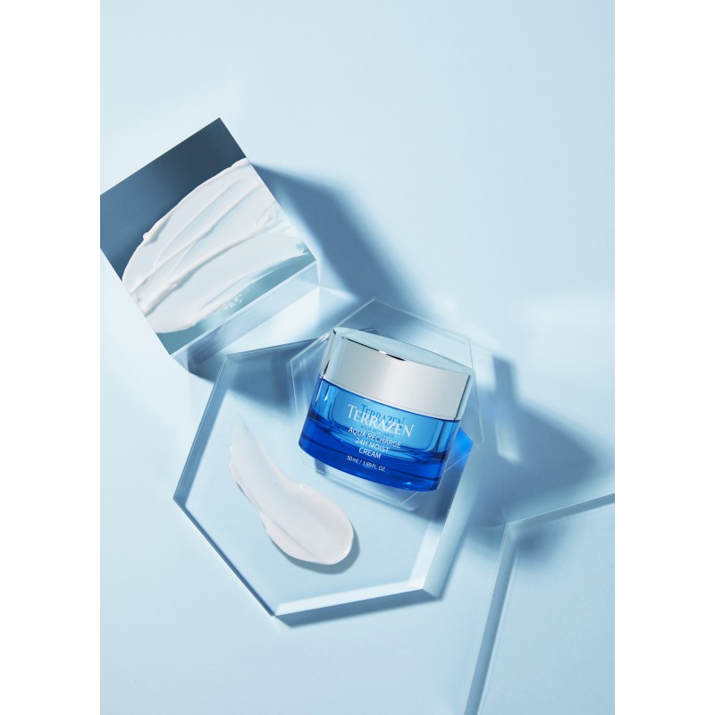 TERRAZEN Aqua Recharge 24H Moist Cream увлажняющий крем с 24-часовым эффектом гидратации, 50 мл