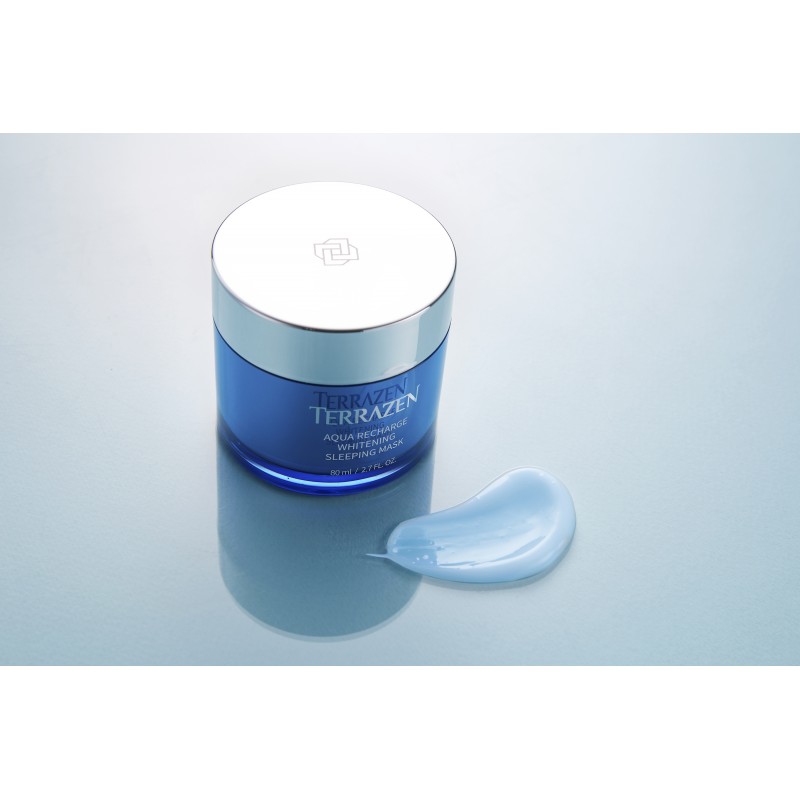 TERRAZEN Aqua Recharge Whitening Sleeping Mask нічна маска зі зволожуючим та освітлюючим ефектом, 80 мл