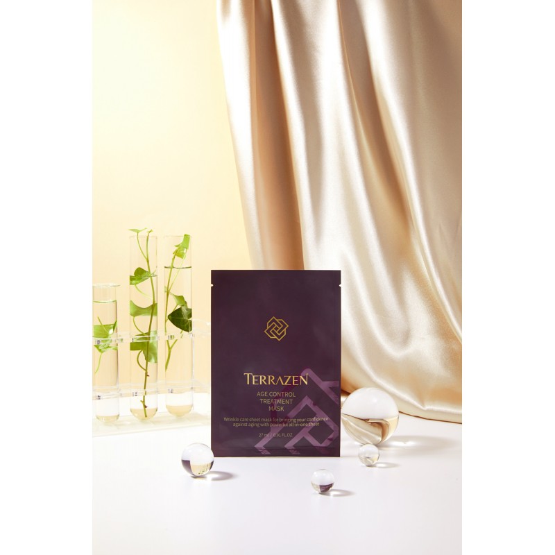 TERRAZEN Age Control Treatment Mask омолоджуюча тканинна маска з ектоїном та морськими екстрактами, 10 шт