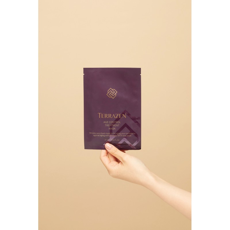 TERRAZEN Age Control Treatment Mask омолоджуюча тканинна маска з ектоїном та морськими екстрактами, 10 шт