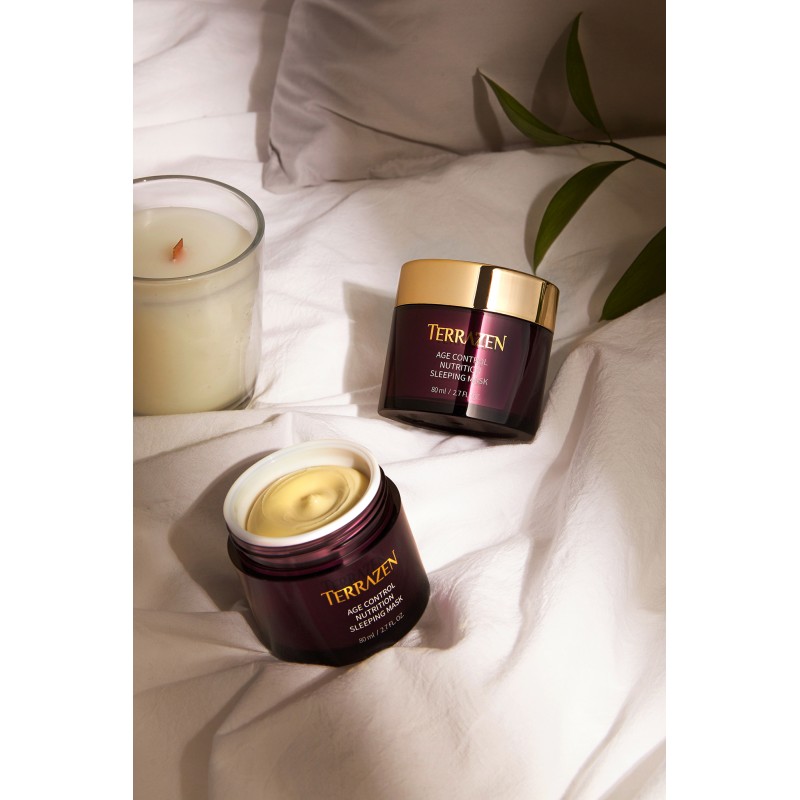 TERRAZEN Age Control Nutrition Sleeping Mask питательная ночная маска с пептидами и комплексом масел, 80 мл