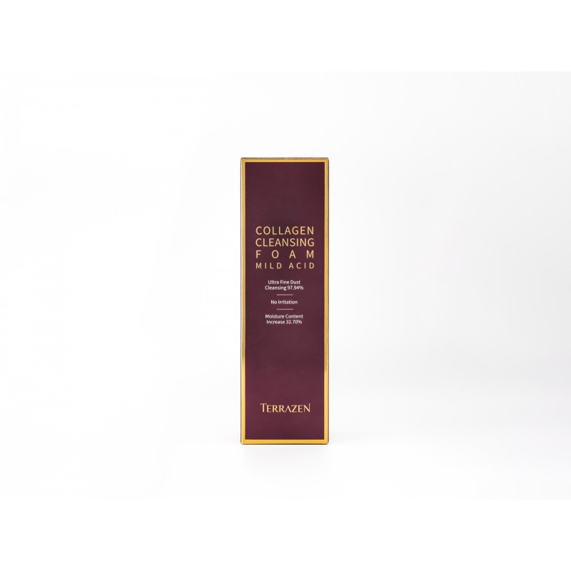 TERRAZEN Collagen Cleansing Foam Mild Acid мягкая очищающая пенка с коллагеном и центеллой, 140 мл