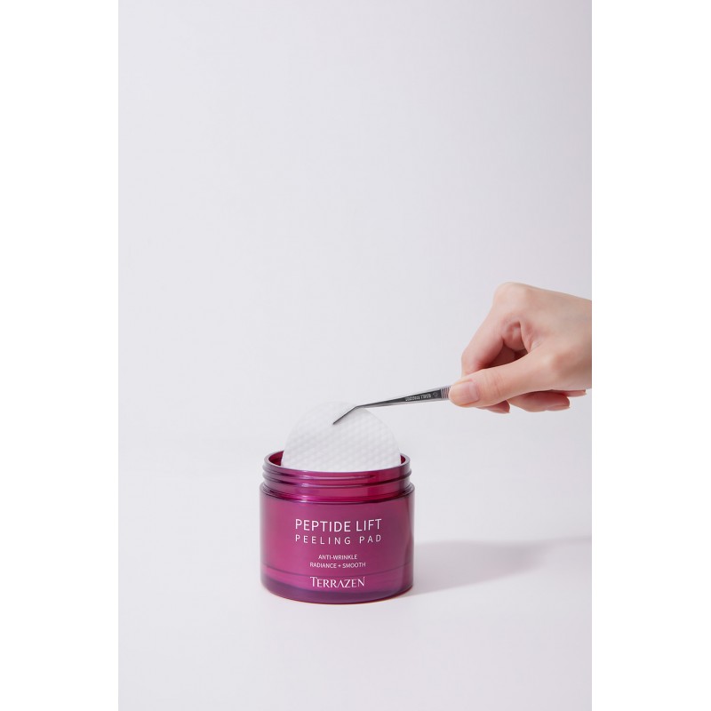 TERRAZEN Peptide Lift Peeling Pad пилинг-пады с пептидным комплексом и кислотами AHA+BHA+PHA, 60 шт