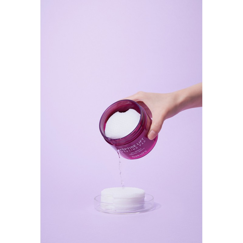 TERRAZEN Peptide Lift Peeling Pad пилинг-пады с пептидным комплексом и кислотами AHA+BHA+PHA, 60 шт