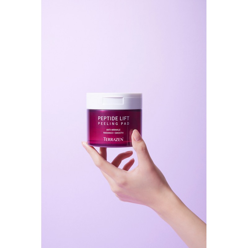 TERRAZEN Peptide Lift Peeling Pad пилинг-пады с пептидным комплексом и кислотами AHA+BHA+PHA, 60 шт