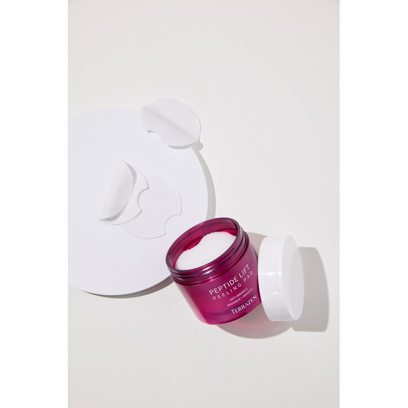 TERRAZEN Peptide Lift Peeling Pad пилинг-пады с пептидным комплексом и кислотами AHA+BHA+PHA, 60 шт