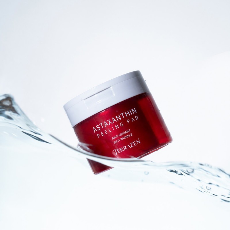 TERRAZEN Astaxanthin Peeling Pad пилинг-диски с астаксантином бакухиолом и кислотами, 60 шт