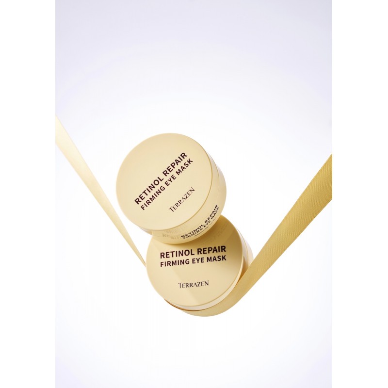 TERRAZEN Retinol Repair Firming Eye Mask патчи для глаз с ретинолом золотом и пептидами, 60 шт