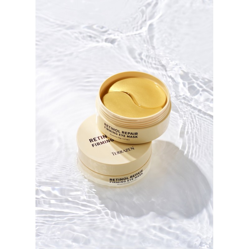TERRAZEN Retinol Repair Firming Eye Mask патчи для глаз с ретинолом золотом и пептидами, 60 шт