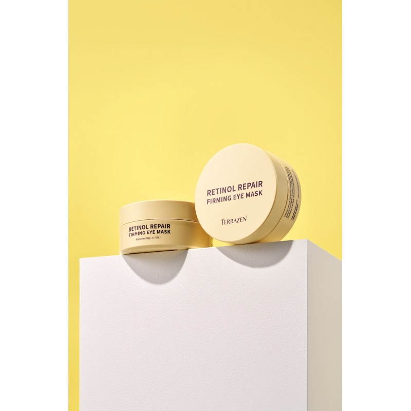 TERRAZEN Retinol Repair Firming Eye Mask патчи для глаз с ретинолом золотом и пептидами, 60 шт