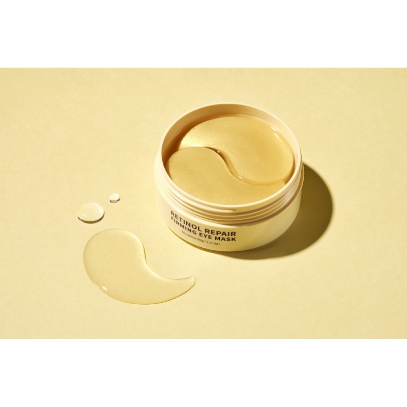 TERRAZEN Retinol Repair Firming Eye Mask патчи для глаз с ретинолом золотом и пептидами, 60 шт
