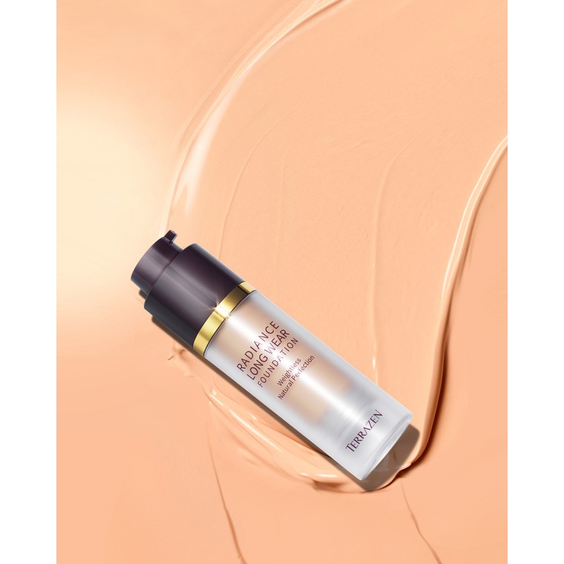 TERRAZEN Radiance Longwear Foundation №23 Medium Beige стойкая тональная основа с уходом, 30 мл