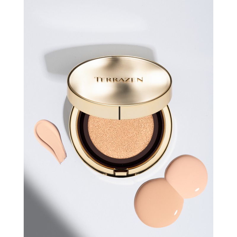 TERRAZEN Perfect Finish Cushion №23 Natural Beige невагомий тональний кушон із запасним блоком, 15 г × 2 шт