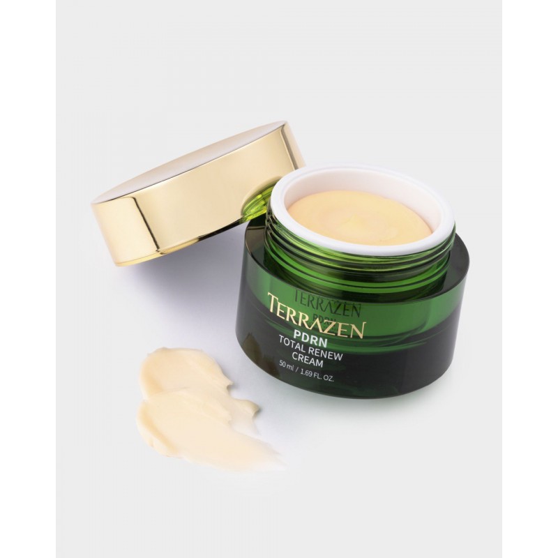 TERRAZEN PDRN Total Renew Cream восстанавливающий крем с полинуклеотидами и защитой от фотостарения, 50 мл