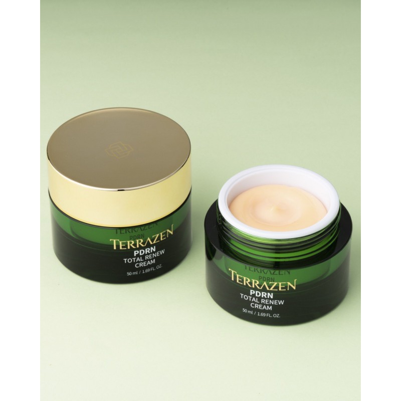 TERRAZEN PDRN Total Renew Cream восстанавливающий крем с полинуклеотидами и защитой от фотостарения, 50 мл