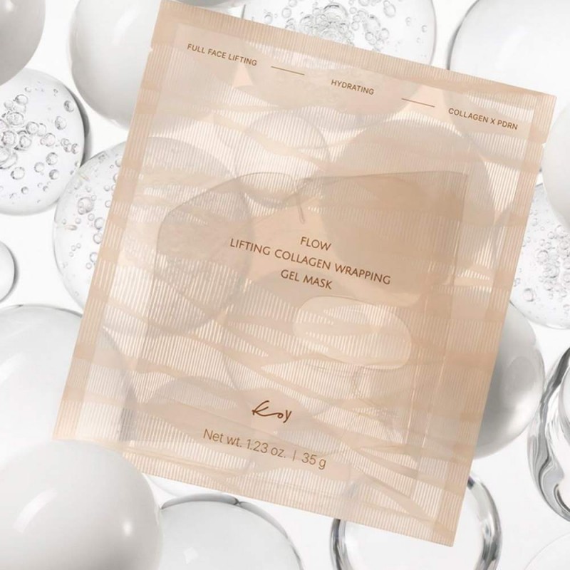 Гідрогелева маска-бандаж з ефектом ліфтингу KOY Flow Lifting Collagen Wrapping Gel Mask, 1 шт