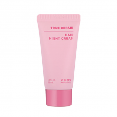 Ночной несмывной крем миниатюра AMOS Professional True Repair Hair Night Cream, 30 мл