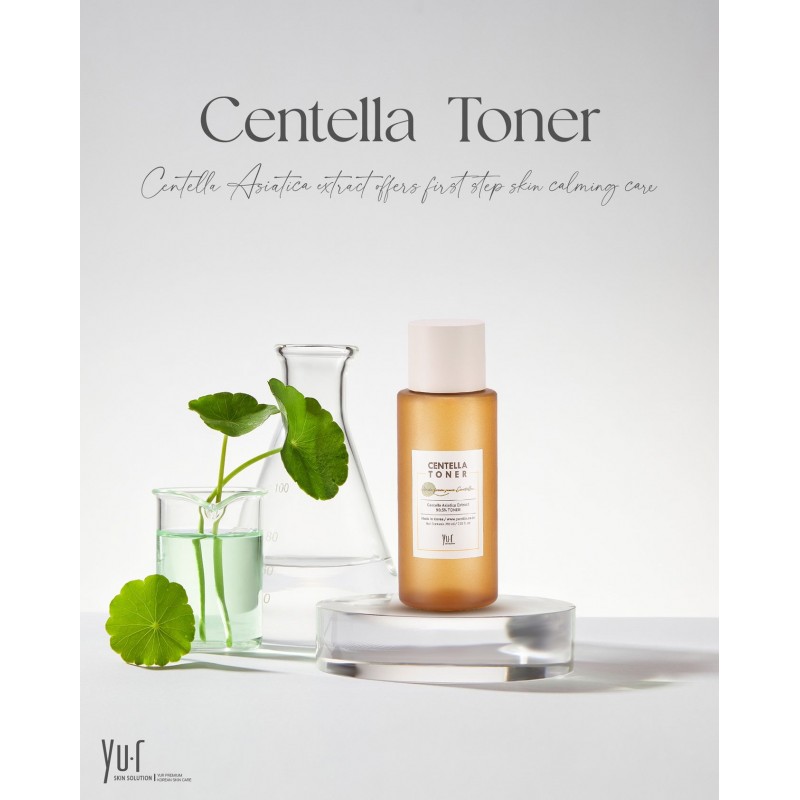 Слабокислотный тонер для лица с центелой YU.R Centella Toner, 210 мл